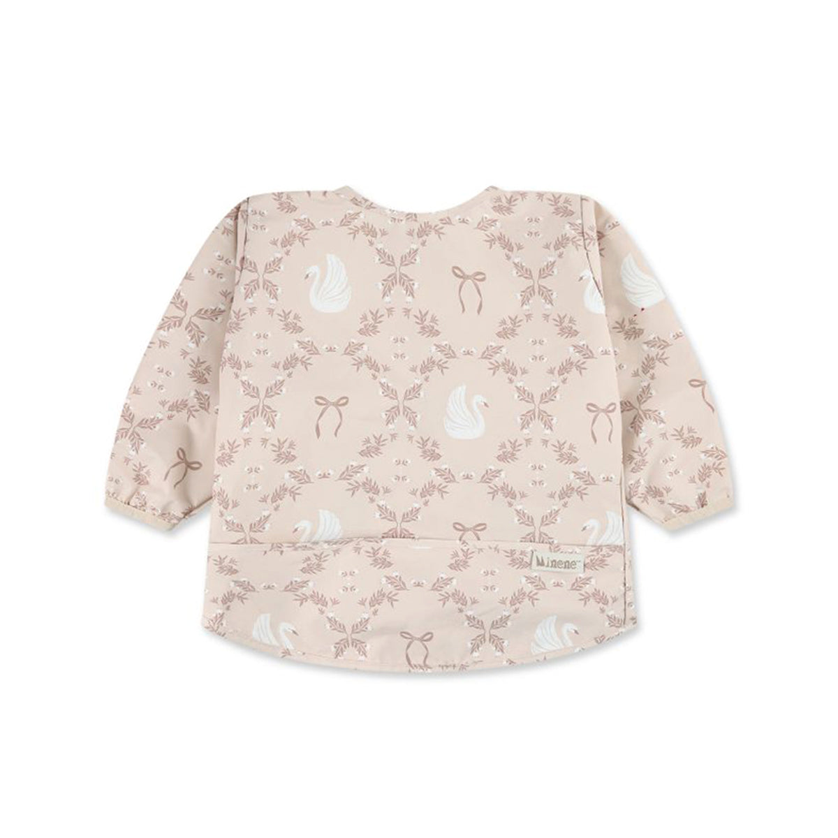 סינר אוכל עם שרוולים מיננה ליין ורוד מודפס | Minene Wonderland  Pink Print