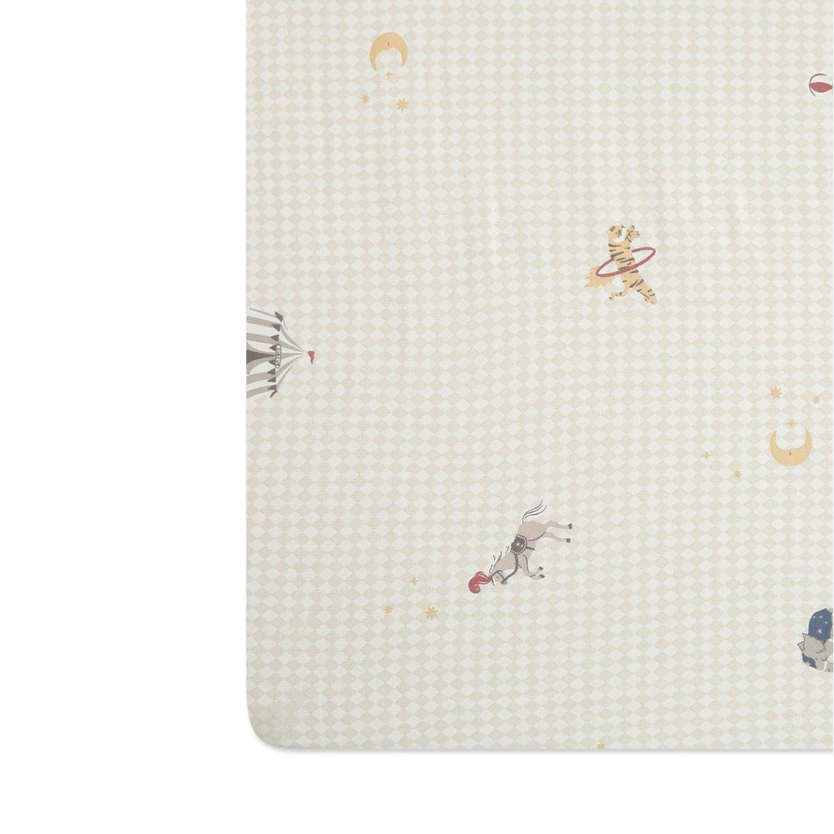 סדין לעריסה מיננה ליין Wonderland אבן מודפס | Minene Stone Print