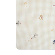 סדין לעריסה מיננה ליין Wonderland אבן מודפס | Minene Stone Print