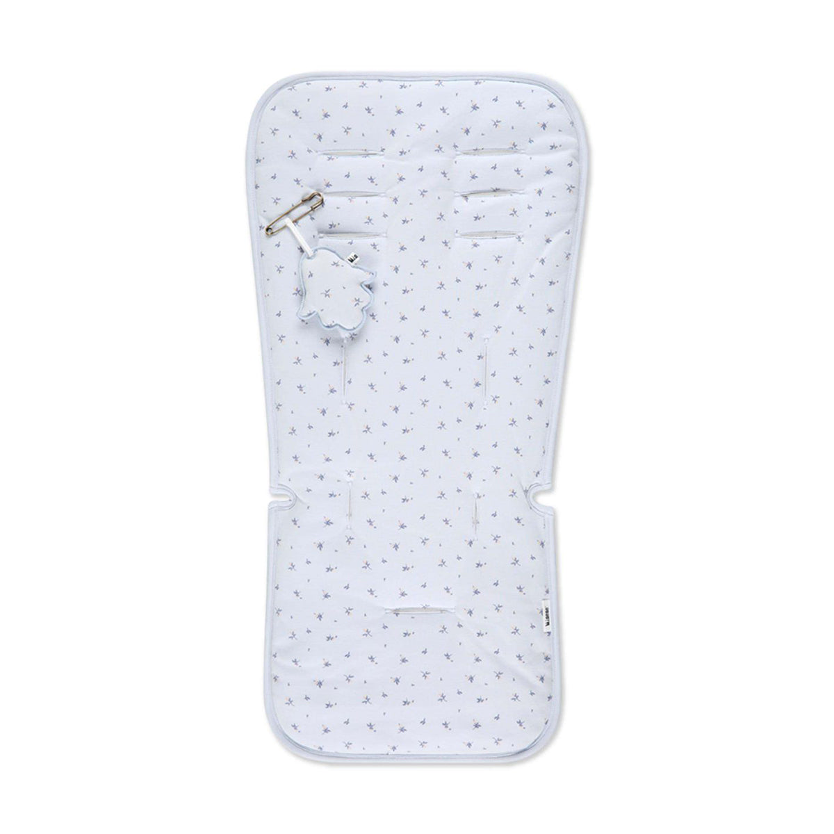 ריפודית לעגלה מיננה תכלת מודפס | Minene Light Blue