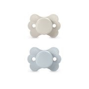 זוג מוצצים סובינקס 0-6 תכלת בז' | Suavinex Wonderland Light Blue Beige