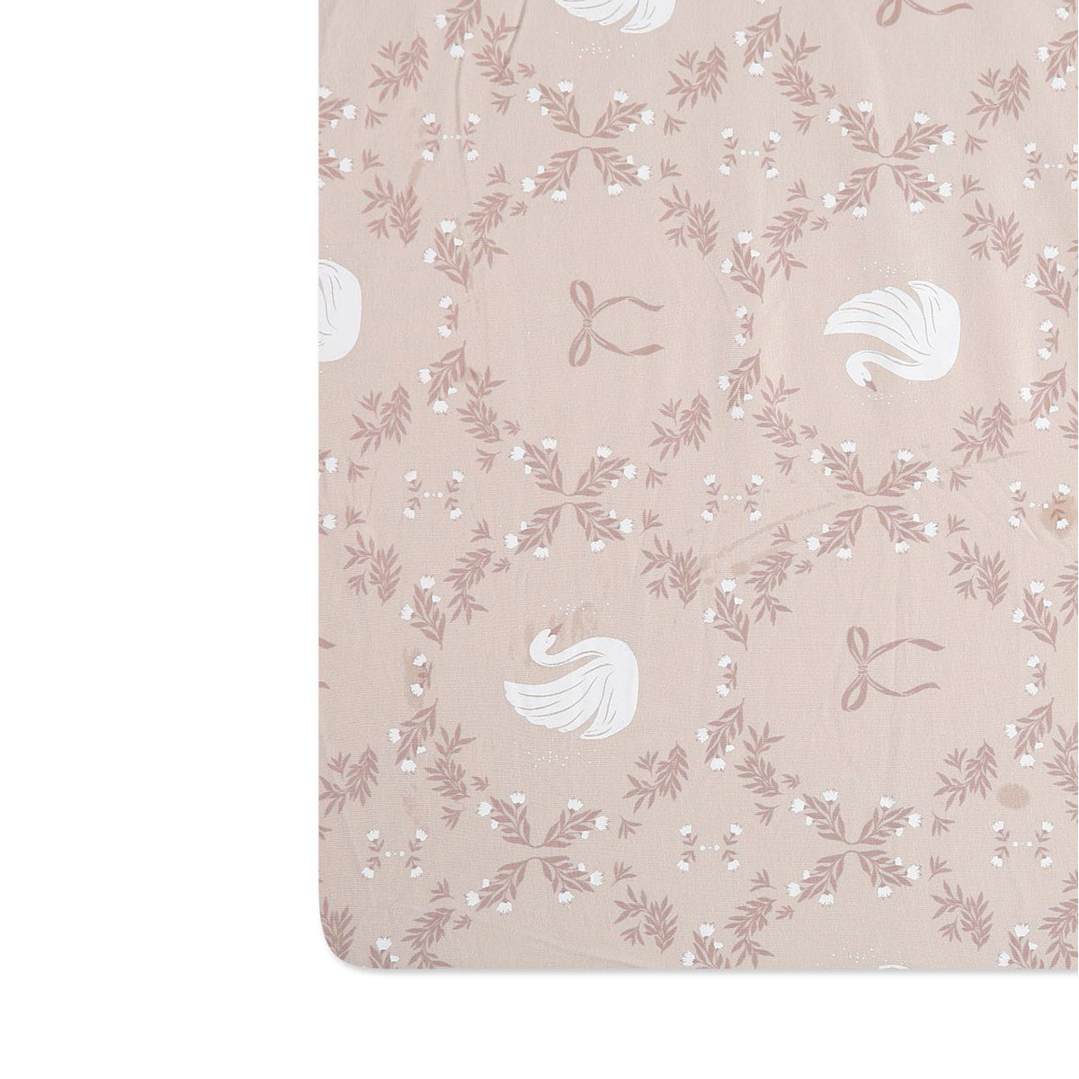 סדין למיטת תינוק מיננה ליין Wonderland ורוד מודפס | Minene Pink Print