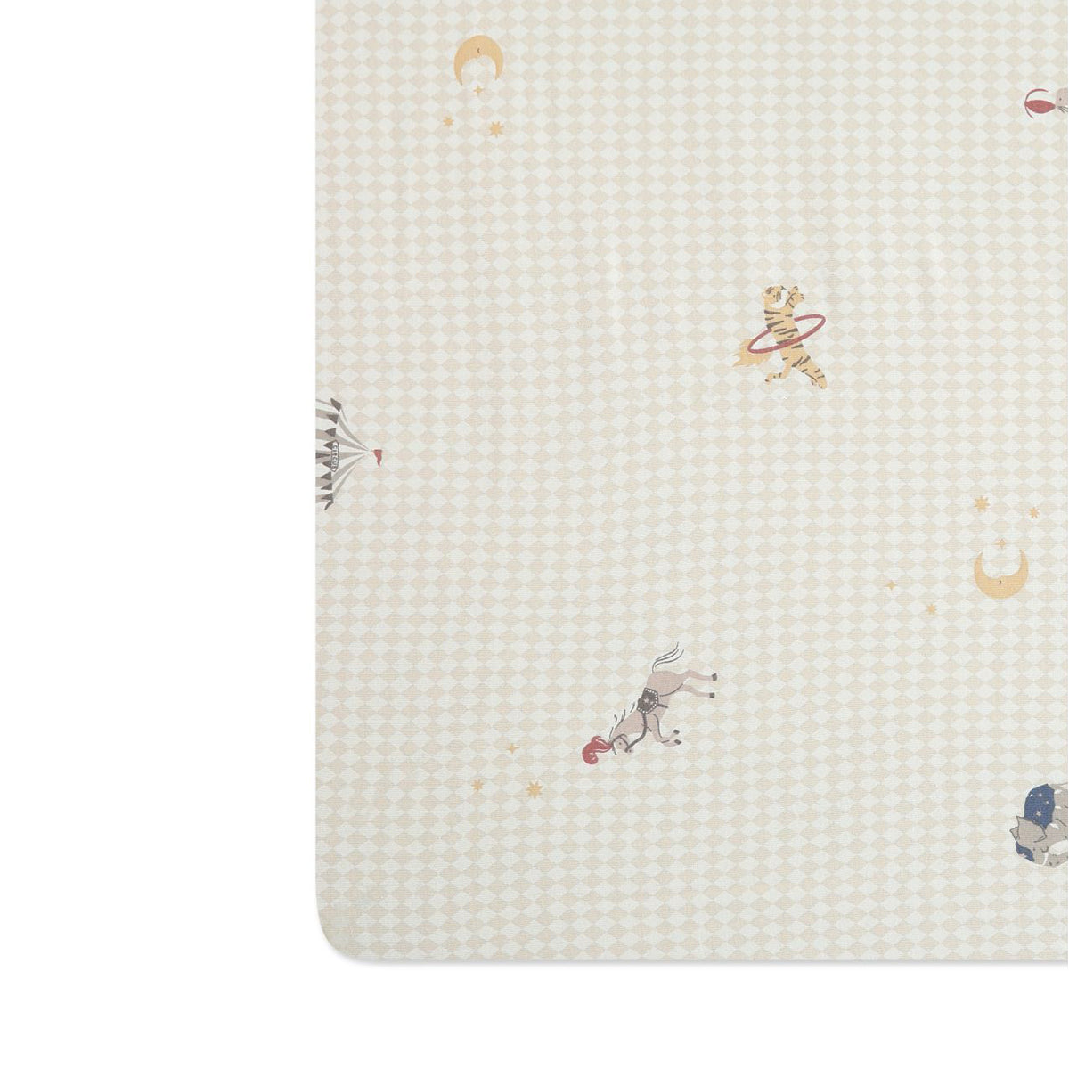 סדין למיטת תינוק מיננה ליין Wonderland אבן מודפס| Minene Stone Print