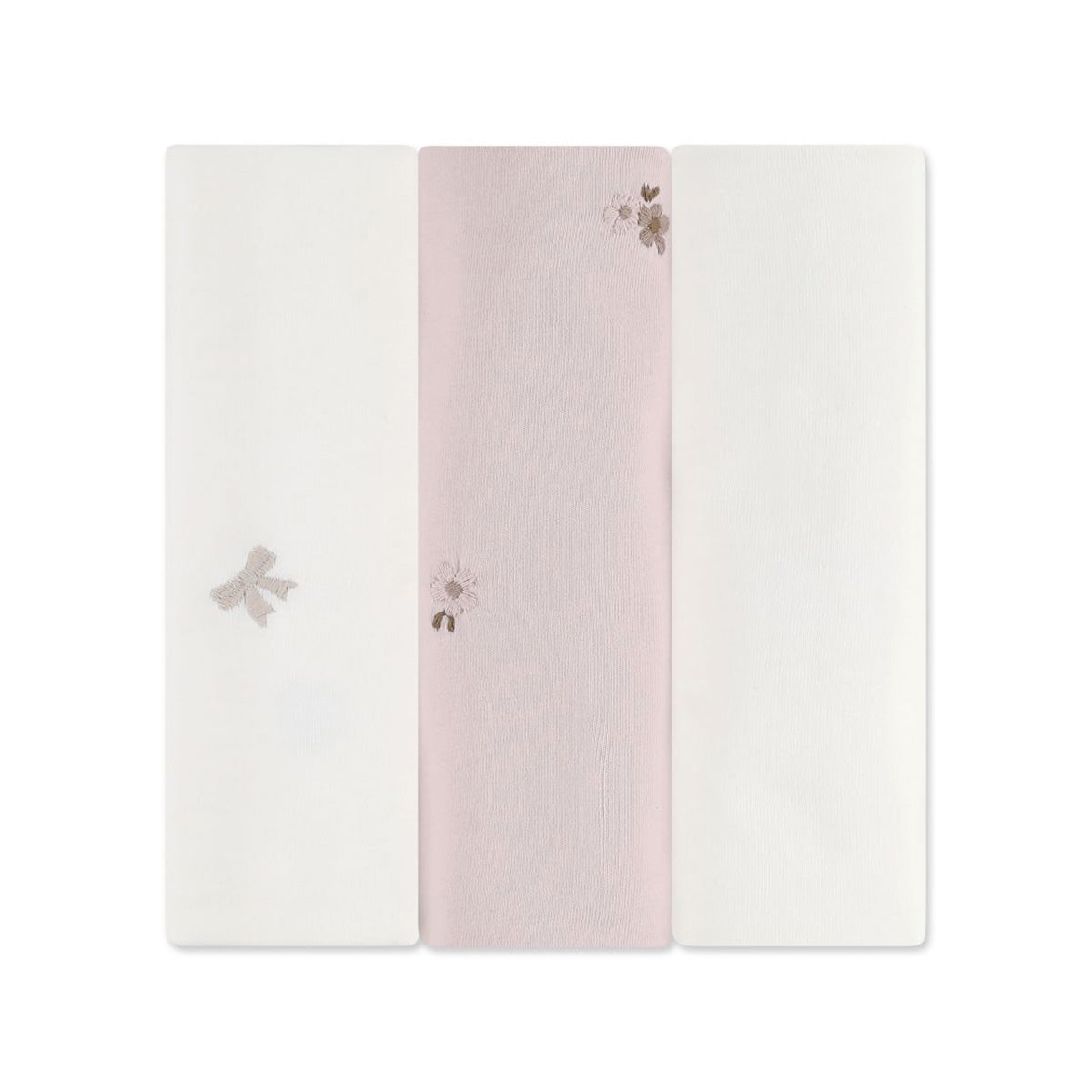 שלישיית חיתולי ג'רסי מיננה צבע ורוד ליין Cotton Cloud  | Minene Line Cotton Cloud