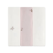 שלישיית חיתולי ג'רסי מיננה צבע ורוד ליין Cotton Cloud  | Minene Line Cotton Cloud