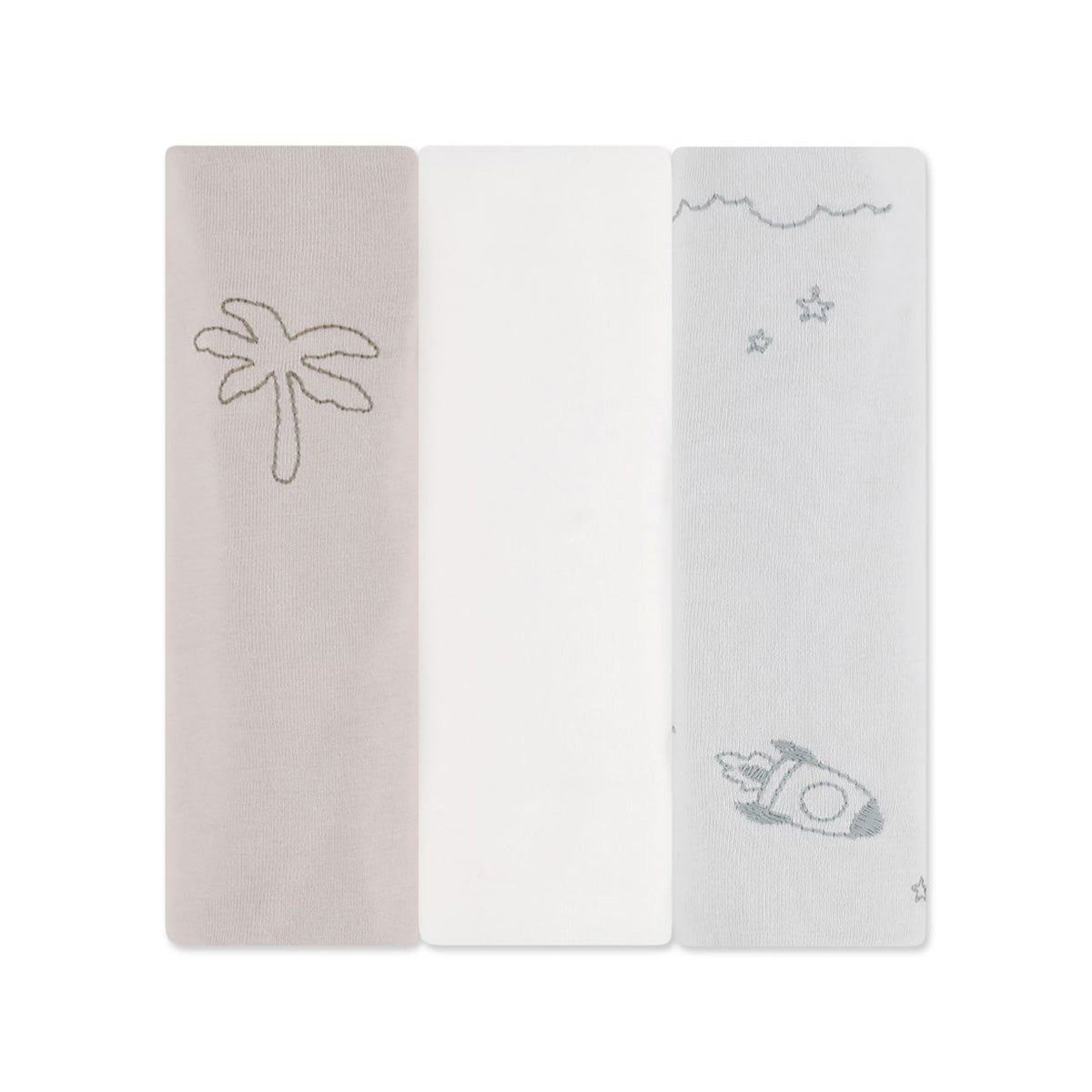 שלישיית חיתולי ג'רסי מיננה צבע אבן ליין Cotton Cloud | Minene Line Cotton Cloud