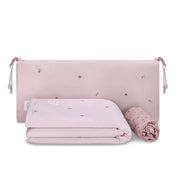 סט מצעים למיטת תינוק מיננה צבע ורוד ליין Cotton cloud | Minene Line Cotton cloud