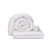 סט מצעים לעריסה מיננה צבע שמנת ליין Cotton cloud  | Minene Line Cotton cloud