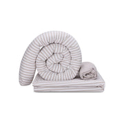 סט מצעים לעריסה מיננה צבע שמנת צבעוני ליין Cotton cloud  | Minene Line Cotton cloud