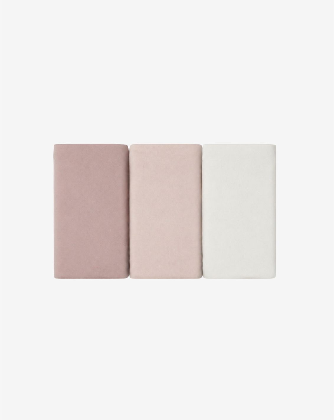 שלישיית סדינים לעריסה צבע ורוד Cotton cloud | Minene