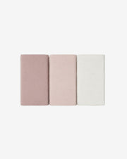 שלישיית סדינים לעריסה צבע ורוד Cotton cloud | Minene