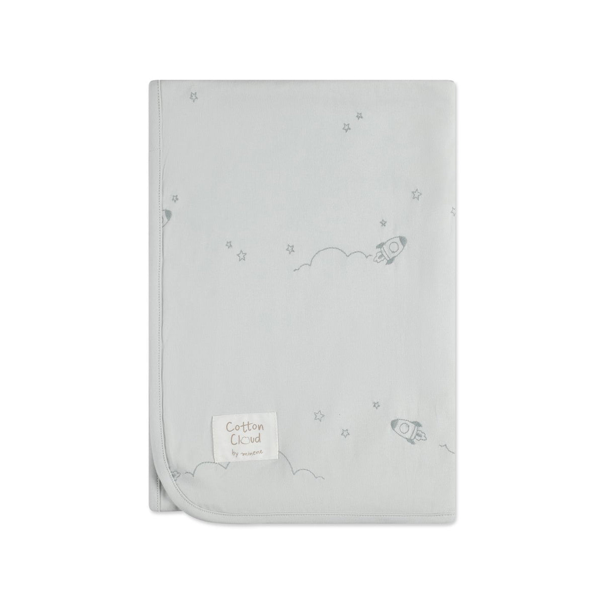 שמיכה גדולה מיננה צבע תכלת Cotton cloud | Minene