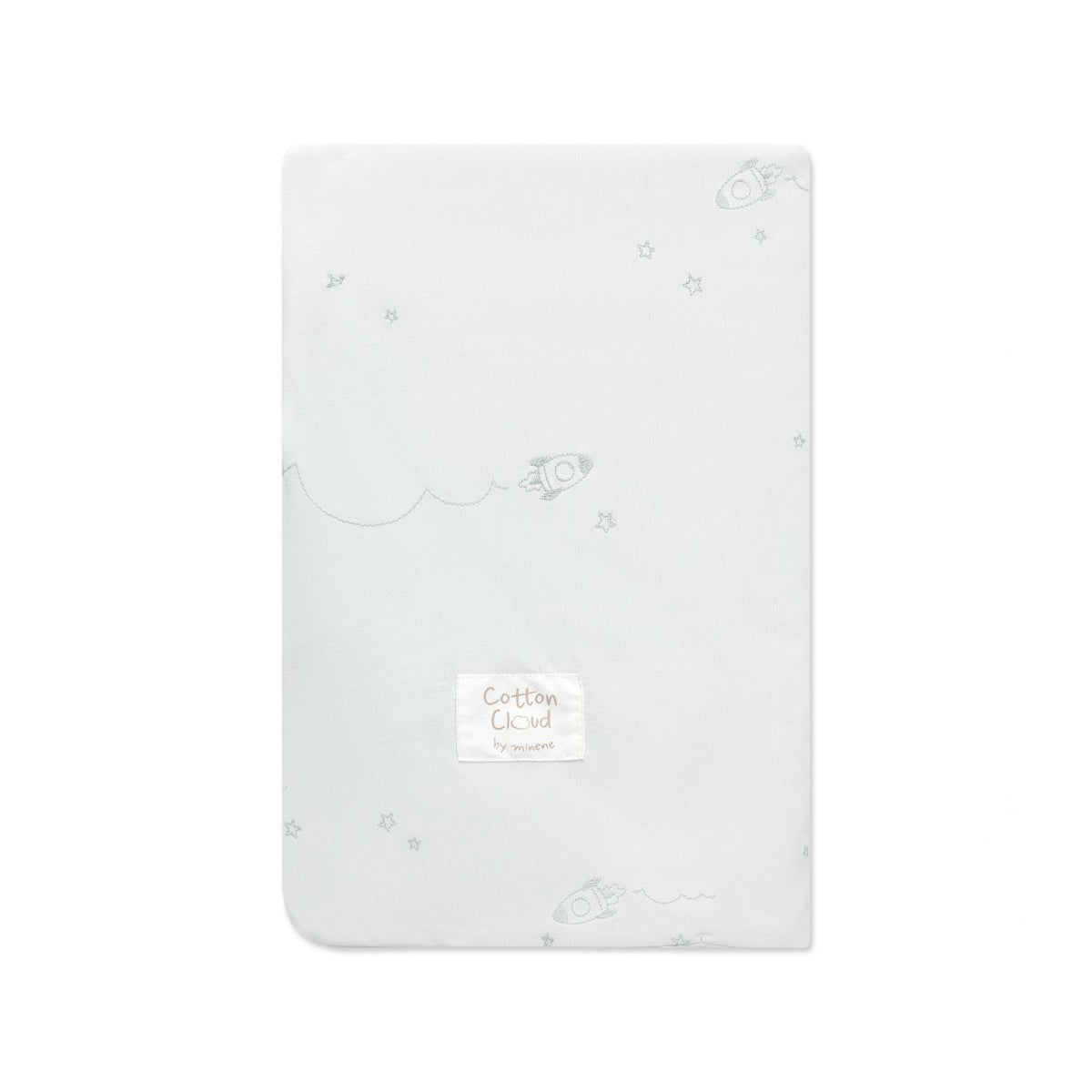ציפה לשמיכת פוך ג'רסי מיננה צבע תכלת Cotton cloud | Minene