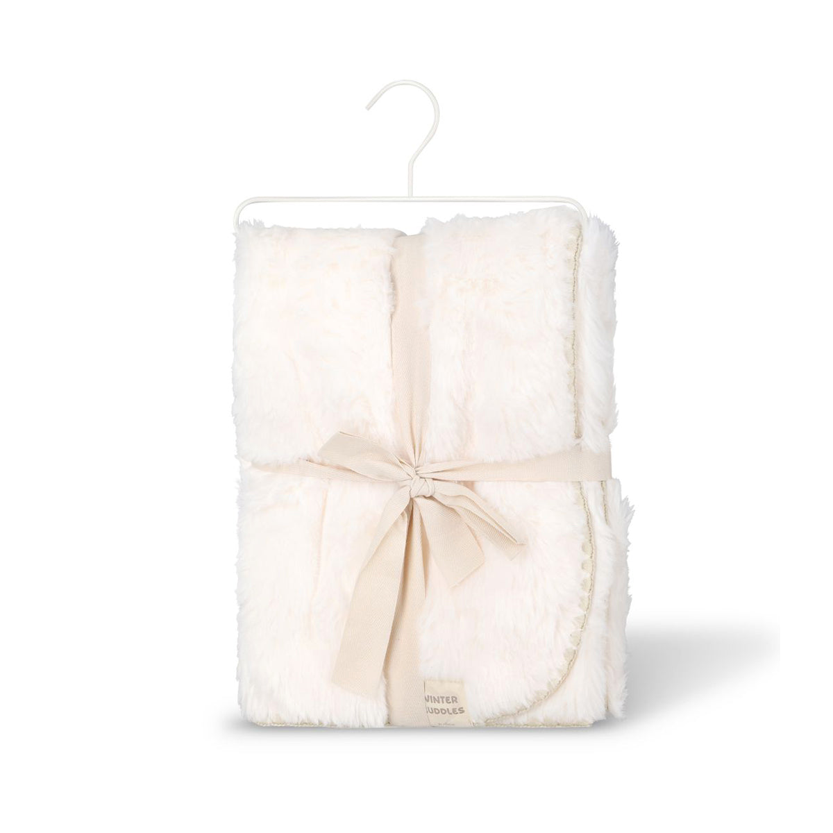 שמיכת FLUFFY מיננה פרווה טקסטורלית עם קטיפה צבע שמנת | Minene