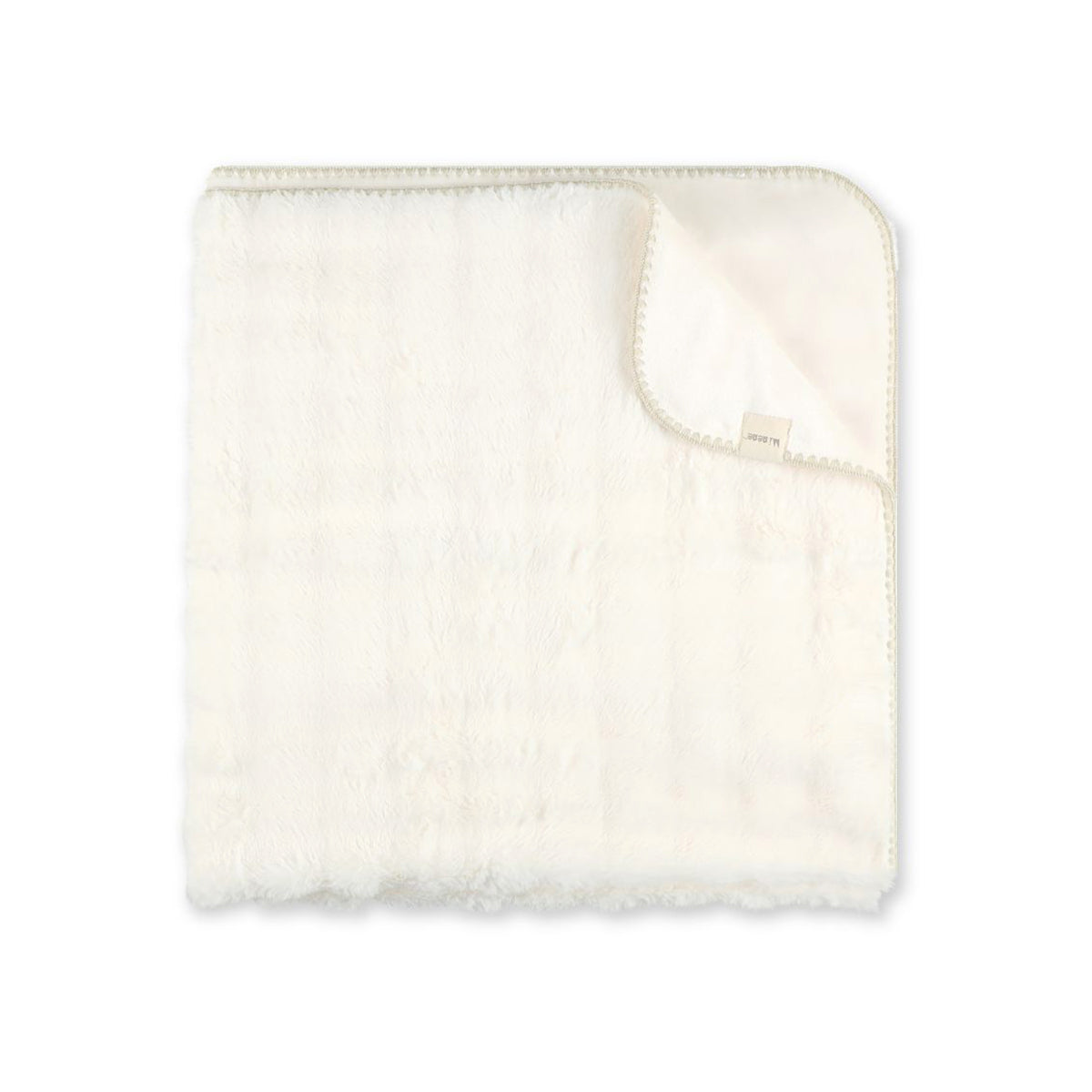 שמיכת  FLUFFY THROW מיננה פרווה טקסטורלית מידה L צבע שמנת | Minene