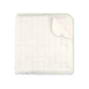 שמיכת  FLUFFY THROW מיננה פרווה טקסטורלית מידה L צבע שמנת | Minene