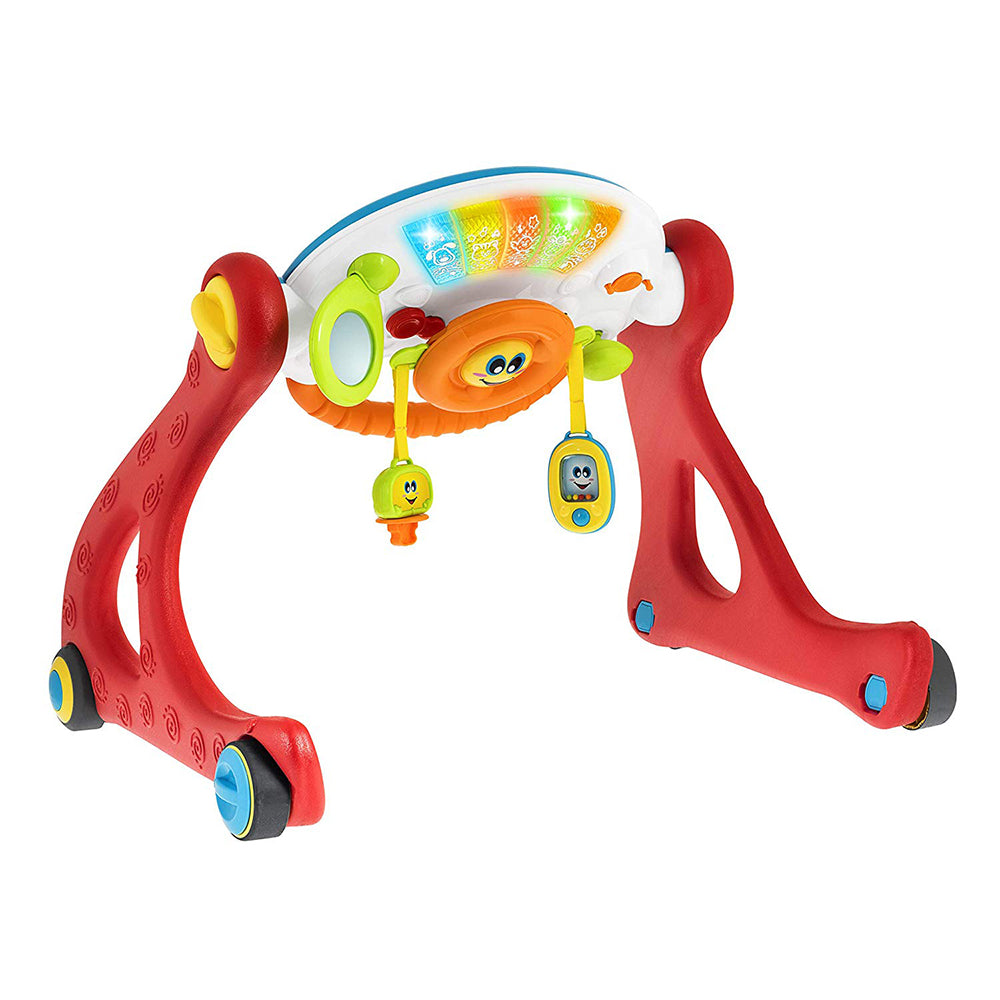 אוניברסיטה לתינוק צ'יקו אדום וצהוב | Chicco Grow And Walk Gym 4 In 1 Red&Yellow