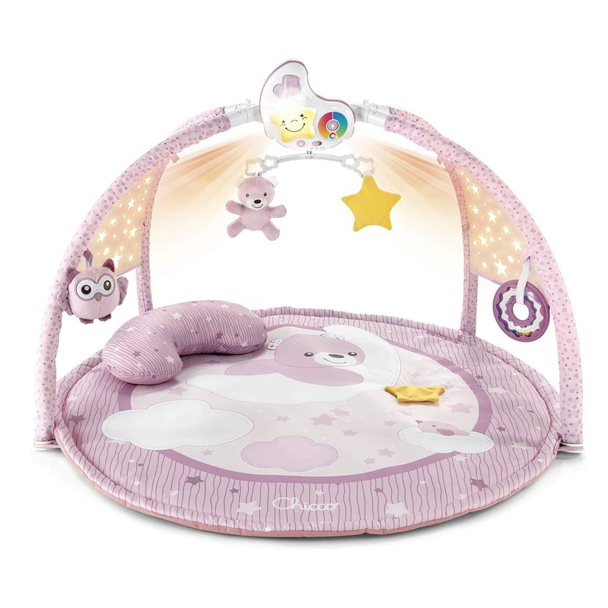 משטח פעילות צ'יקו מאיר מוזיקלי 3 ב-1 ורוד | Chicco Toy FD Enjoy Colors Playgym Pink