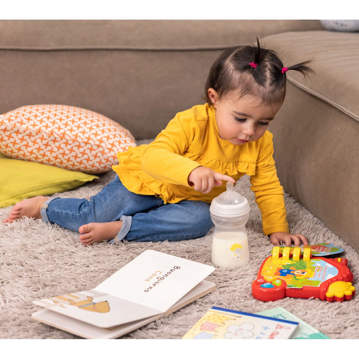 בקבוק נטורל פילינג ניטרלי 250 מ"ל 2M+ | Chicco Natural Feeling Uni
