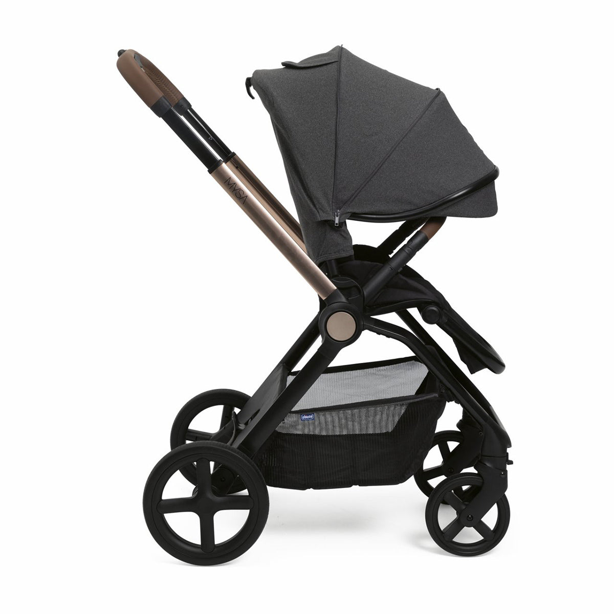 עגלה משולבת צ'יקו מיסה שחור | Chicco Mysa Stroller Black Satin