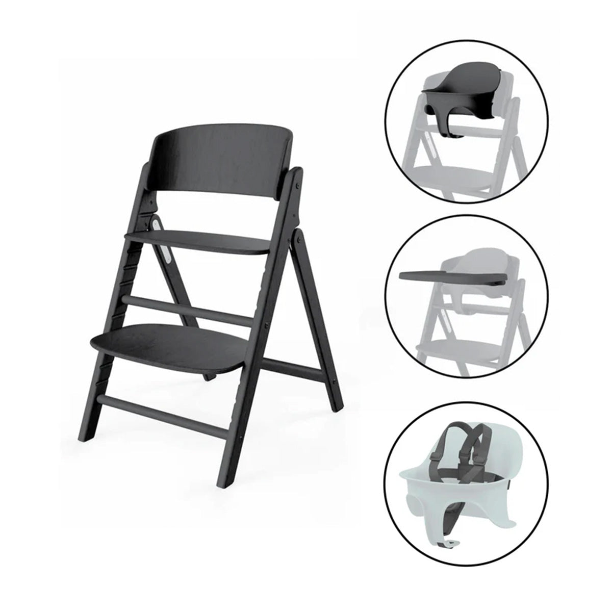 כיסא אוכל סייבקס קליק&פולד 3 ב-1 שחור | Cybex Click & Fold 3-in-1 Stunning Black