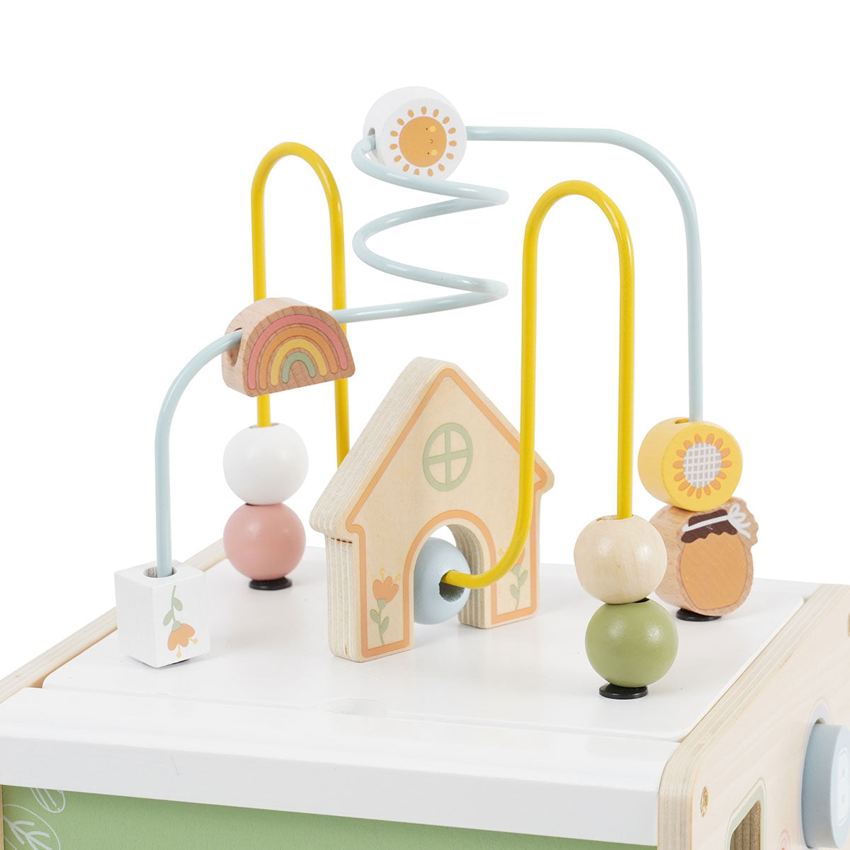 קוביית פעילות מעץ דייניז | Dainy's Baby Activity Cube