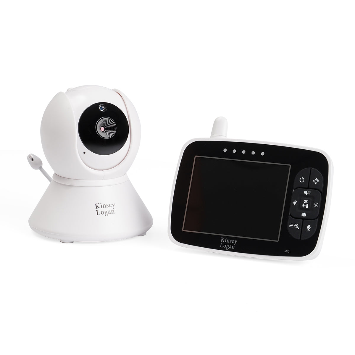 מוניטור וידאו לתינוקות קינזי לוגן VM3.5 לבן | Kinsey Logan Video Baby Monitor