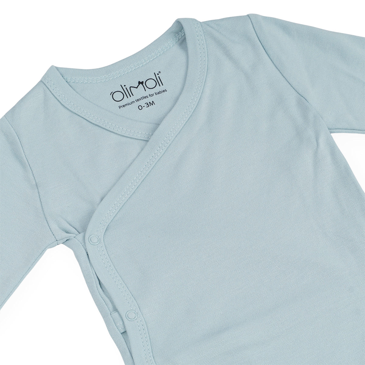 מארז שלישיית בגדי גוף אולימולי חלק בנים NB | Olimoli Baby Body Suit 3 PCS