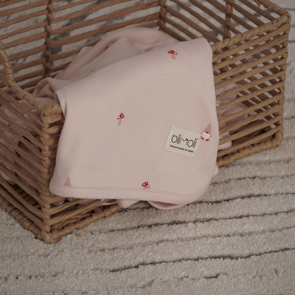 שמיכת קיץ L אולימולי ליין גמד ישנוני | Olimoli Sleepy Gnome Summer Blanket 115X85 cm