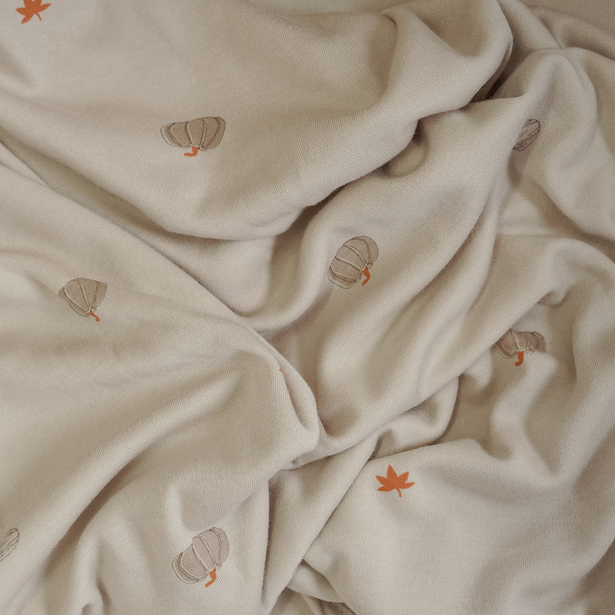 שמיכת קיץ S אולימולי ליין דלעת | Olimoli Pumpkin Mood Summer blanket 80X80 cm