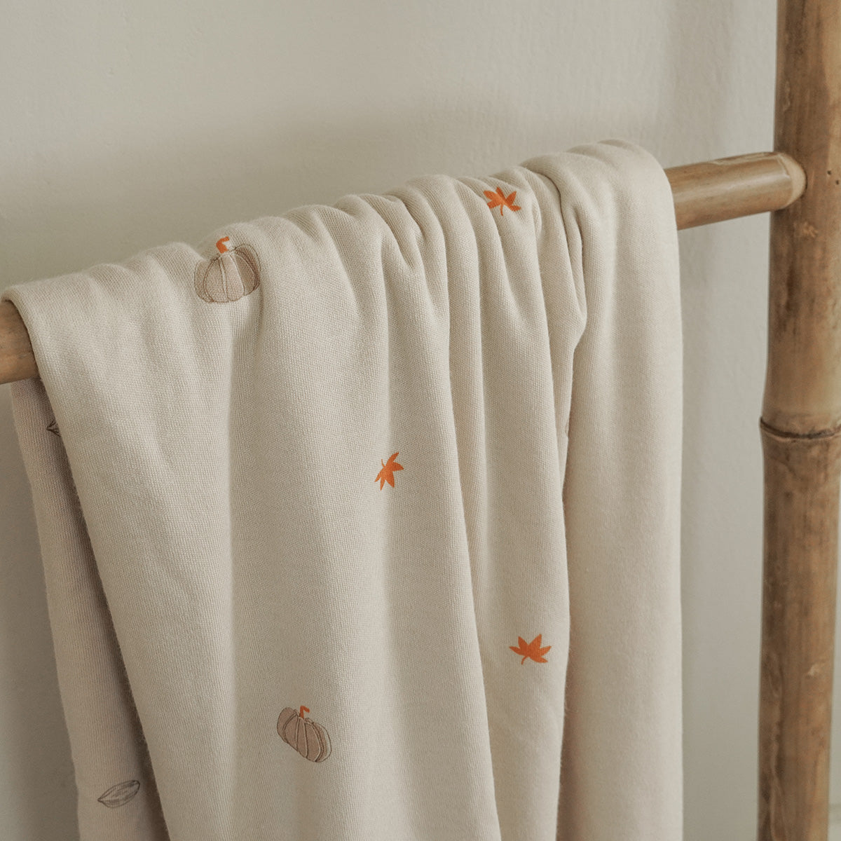 שמיכת קיץ S אולימולי ליין דלעת | Olimoli Pumpkin Mood Summer blanket 80X80 cm