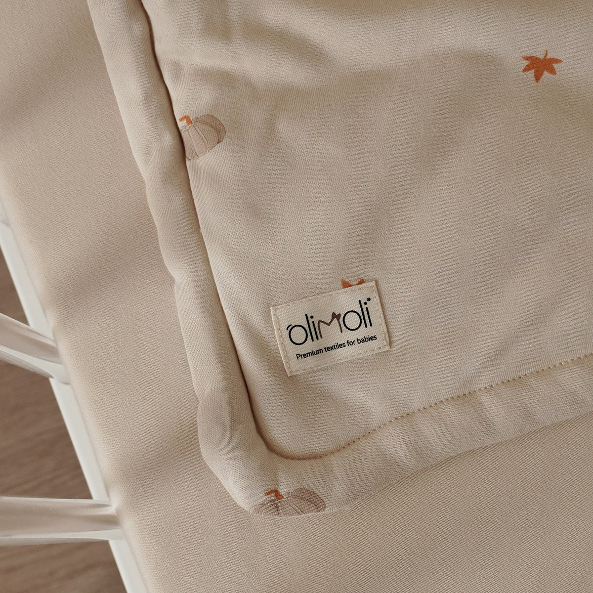 שמיכת מילוי S אולימולי ליין דלעת | Olimoli Pumpkin Mood filled Blanket 80X80 cm