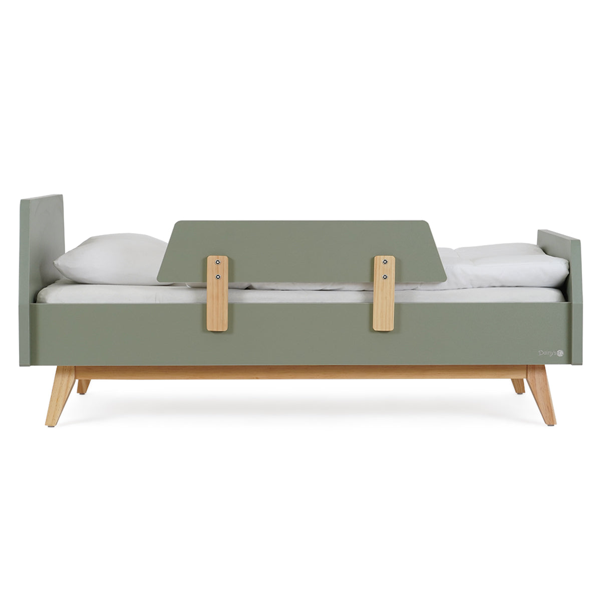 מיטת מעבר דייניז קרוליין ירוק/עץ | Dainy's Caroline Toddler Bed Green/Wood 130×70 cm