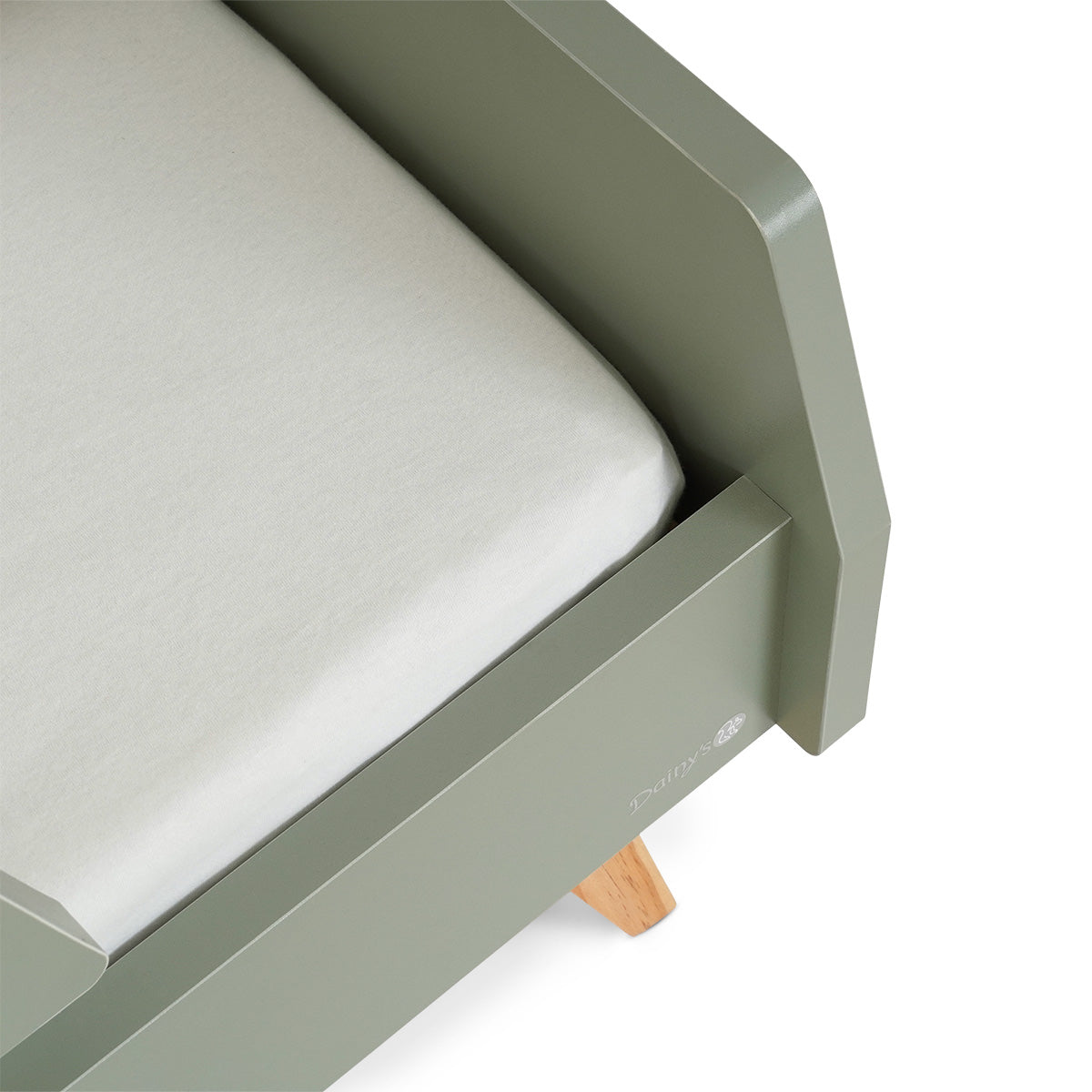 מיטת מעבר דייניז קרוליין ירוק/עץ | Dainy's Caroline Toddler Bed Green/Wood 130×70 cm