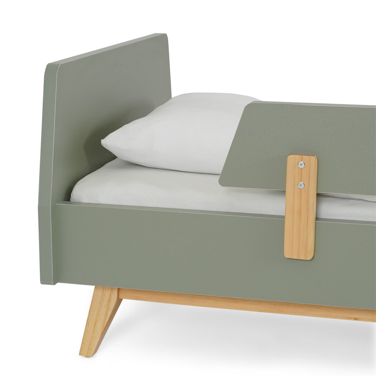 מיטת מעבר דייניז קרוליין ירוק/עץ | Dainy's Caroline Toddler Bed Green/Wood 130×70 cm