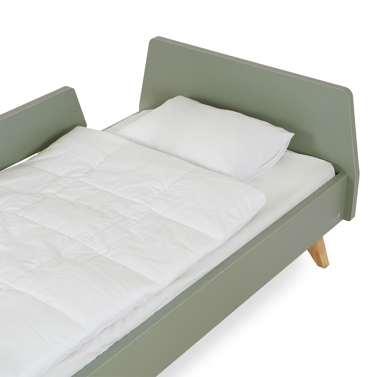מיטת מעבר דייניז קרוליין ירוק/עץ | Dainy's Caroline Toddler Bed Green/Wood 130×70 cm
