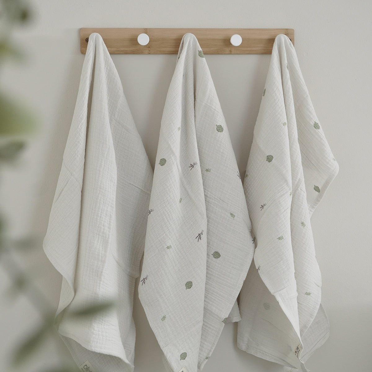 חיתול S טטרה אולימולי ליין ארטישוק | Olimoli Artichoke Small Swaddle 60X60 cm