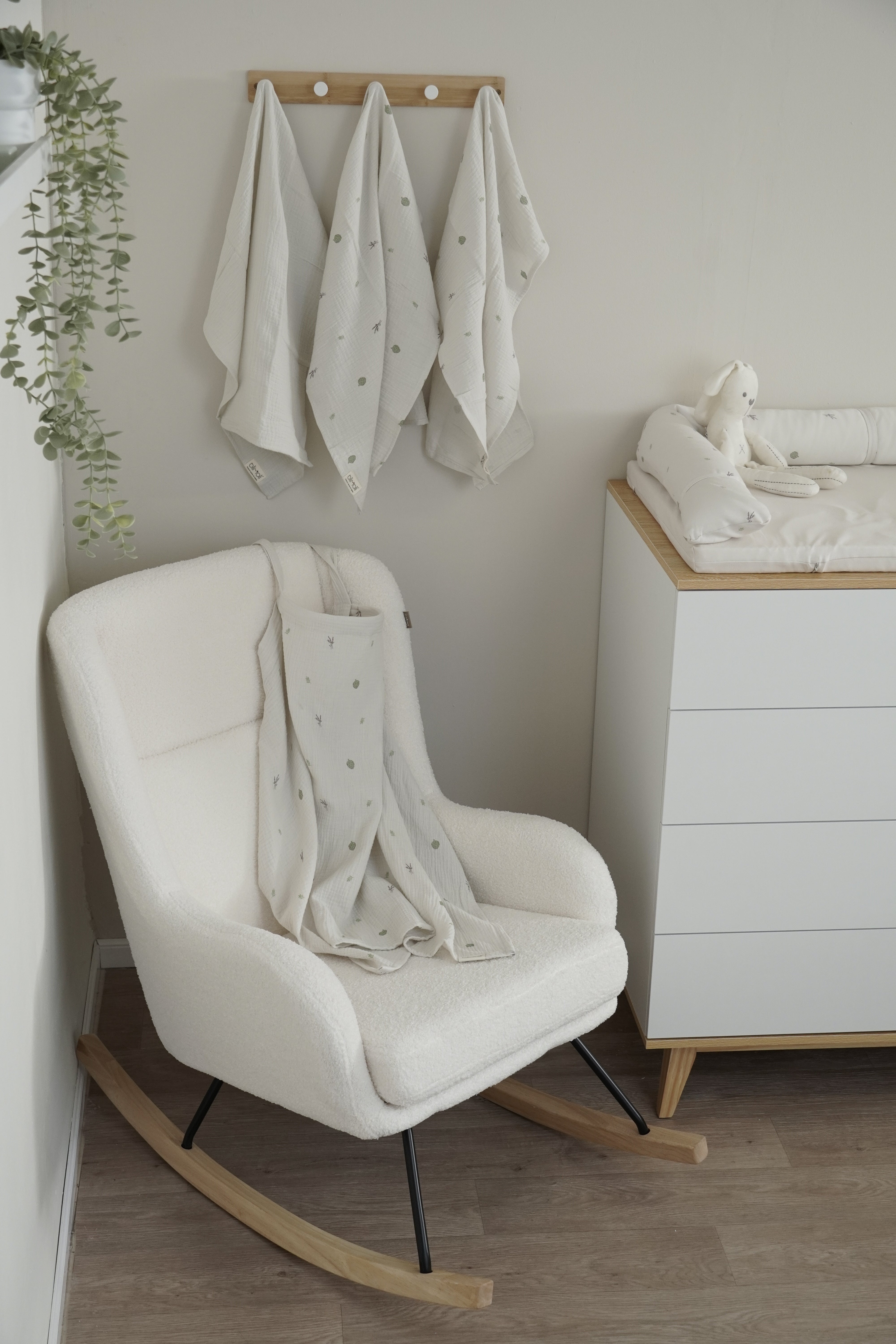 חיתול S טטרה אולימולי ליין ארטישוק | Olimoli Artichoke Small Swaddle 60X60 cm