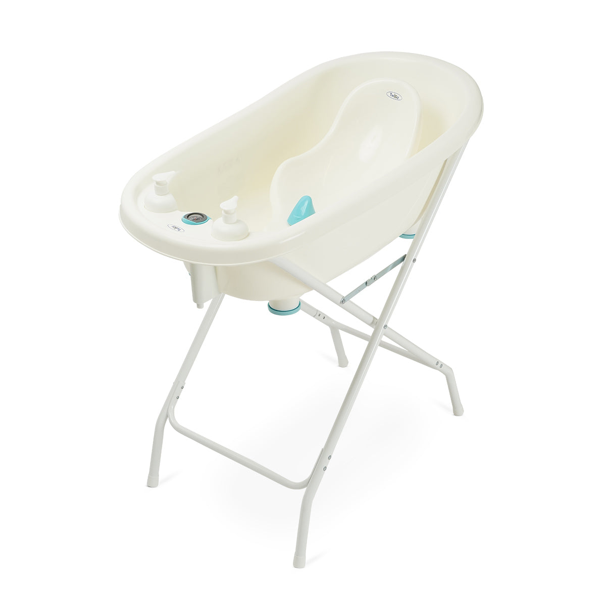 ערכת אמבטיה + מעמד טוויגי ירדן תכלת לבן  | Twigy Yarden Bath Tub & Stand Light Blue White
