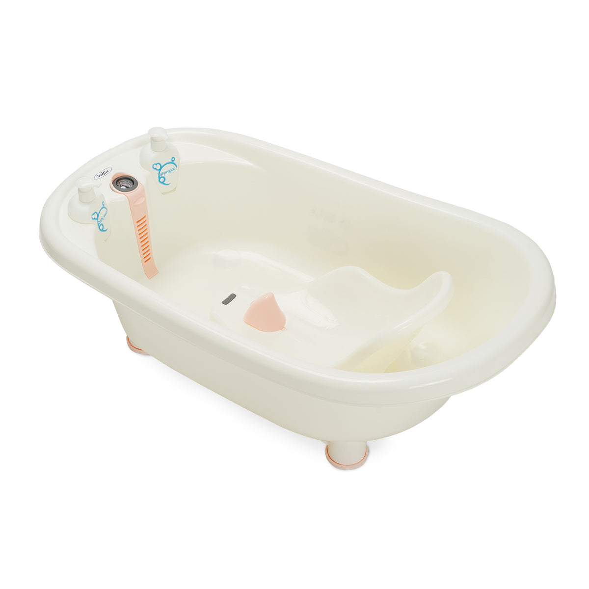ערכת אמבטיה + מעמד טוויגי ירדן תכלת לבן  | Twigy Yarden Bath Tub & Stand Light Blue White