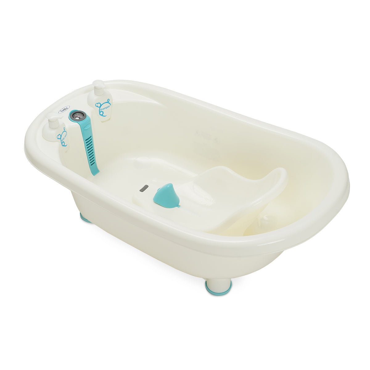 אמבטיה טוויגי ירדן תכלת לבן | Twigy Yarden Bath Tub Light Blue White