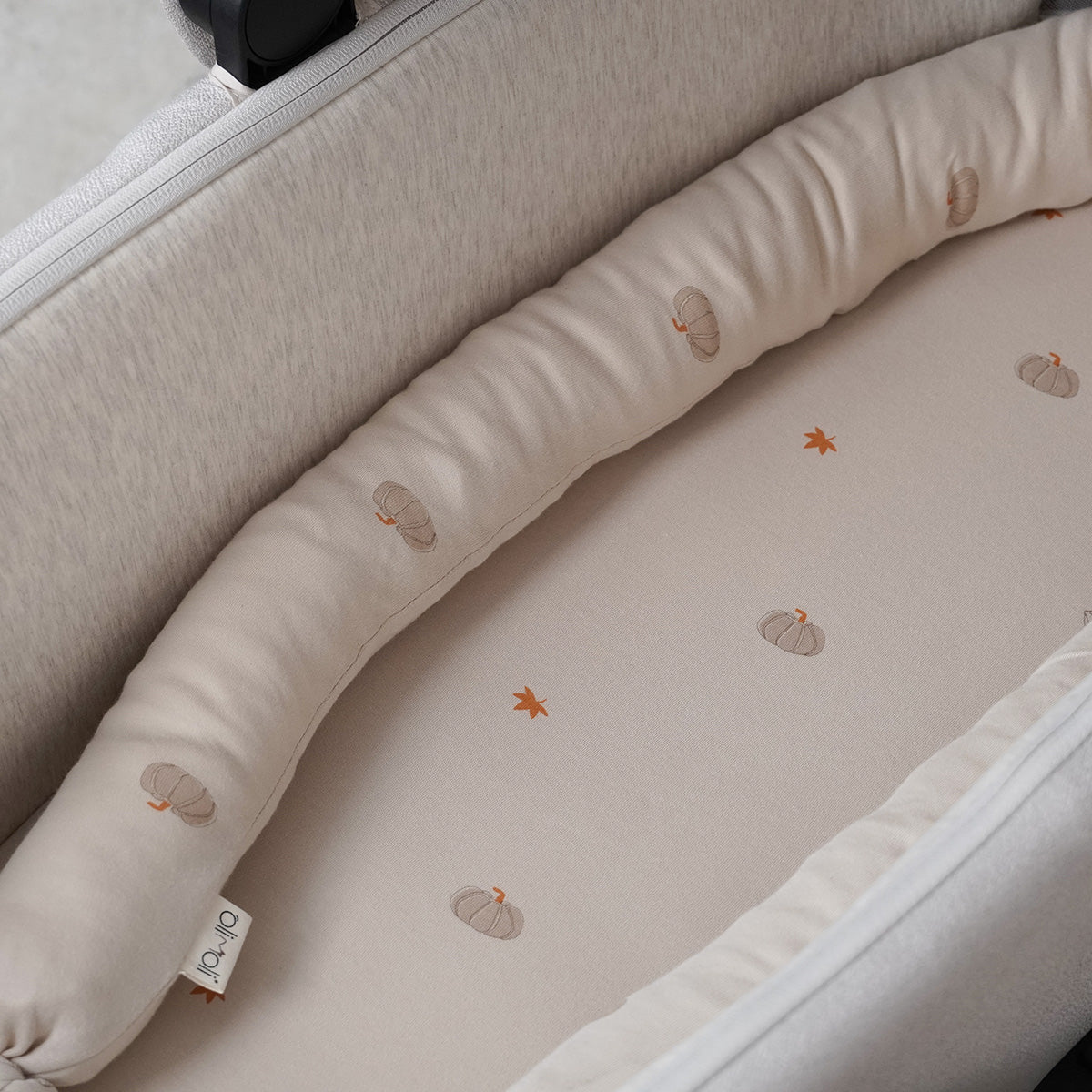 סדין עגלה אולימולי ליין דלעת | Olimoli Pumpkin Mood Stroller Sheet 78X44 cm