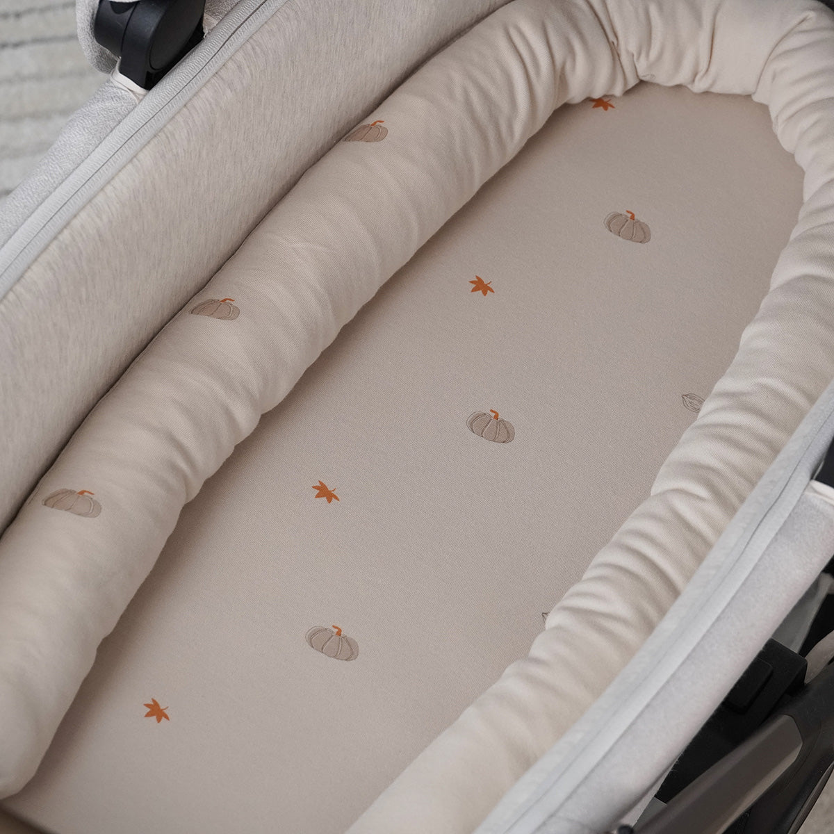 סדין עגלה אולימולי ליין דלעת | Olimoli Pumpkin Mood Stroller Sheet 78X44 cm