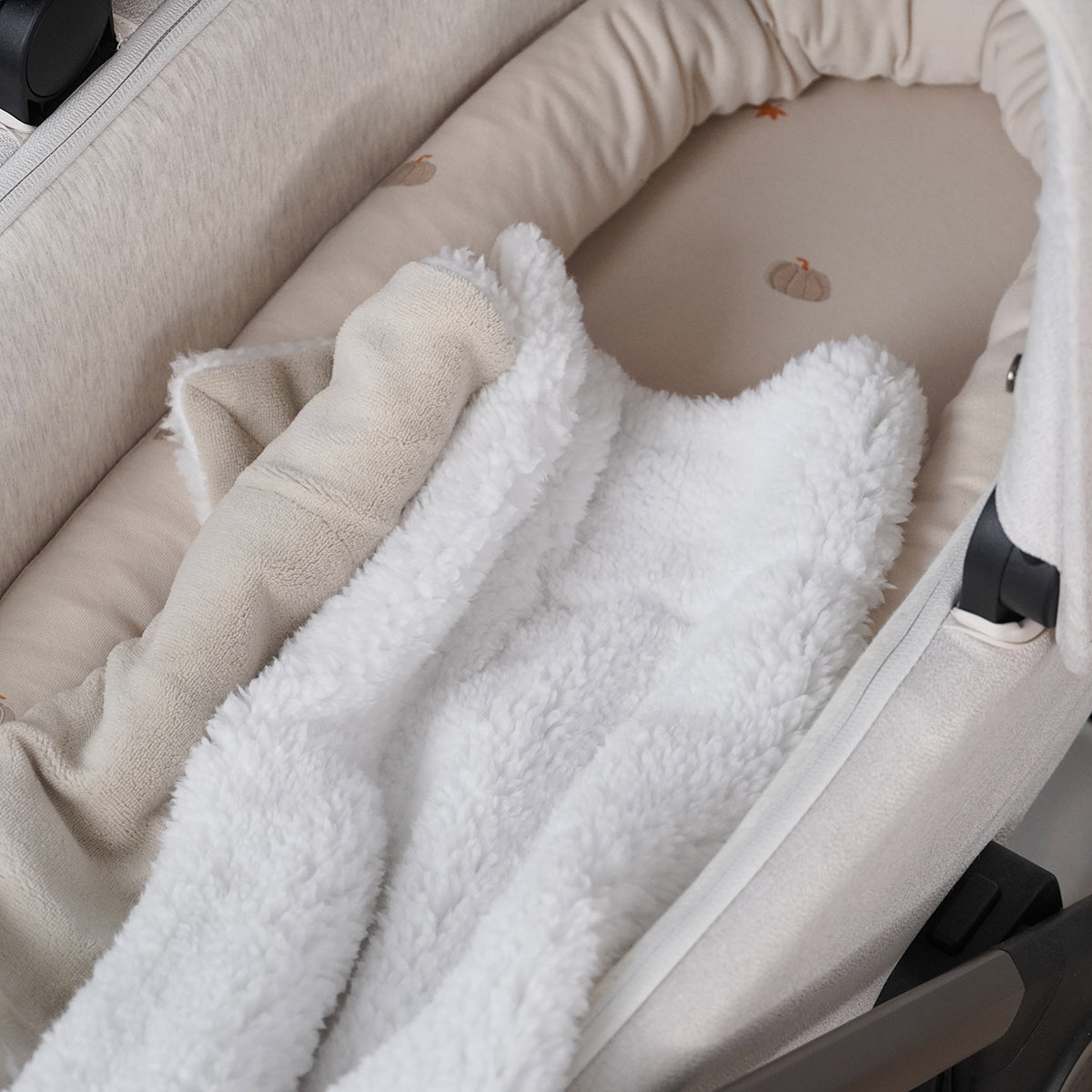 סדין עגלה אולימולי ליין דלעת | Olimoli Pumpkin Mood Stroller Sheet 78X44 cm