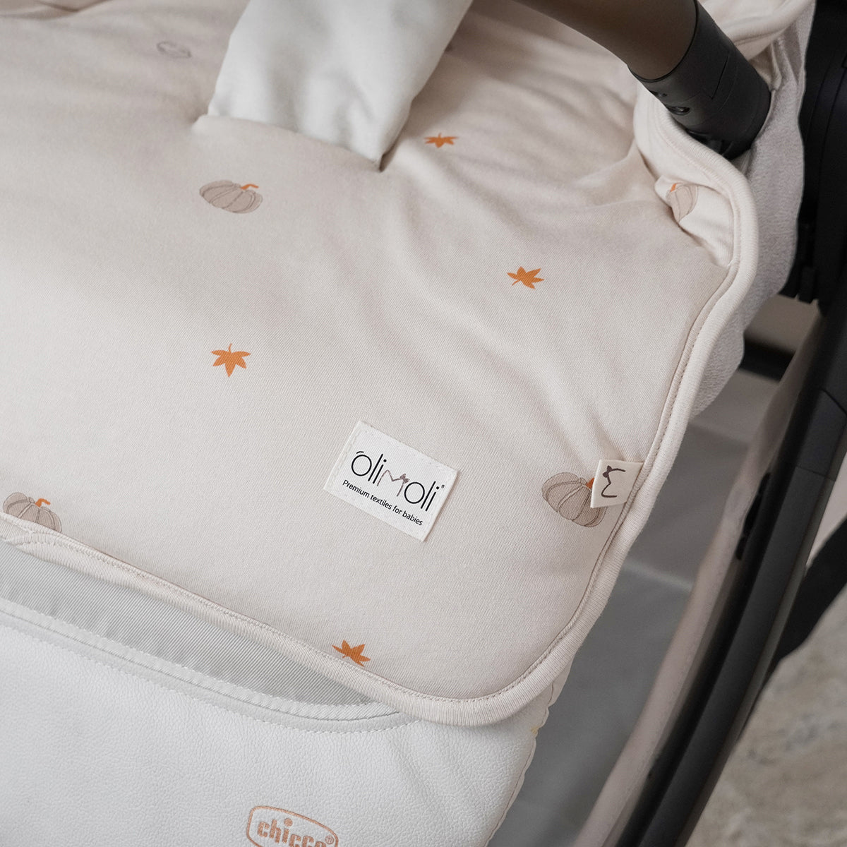 ריפודית לעגלה אולימולי ליין דלעת | Olimoli Pumpkin Mood Stroller Seat Pad