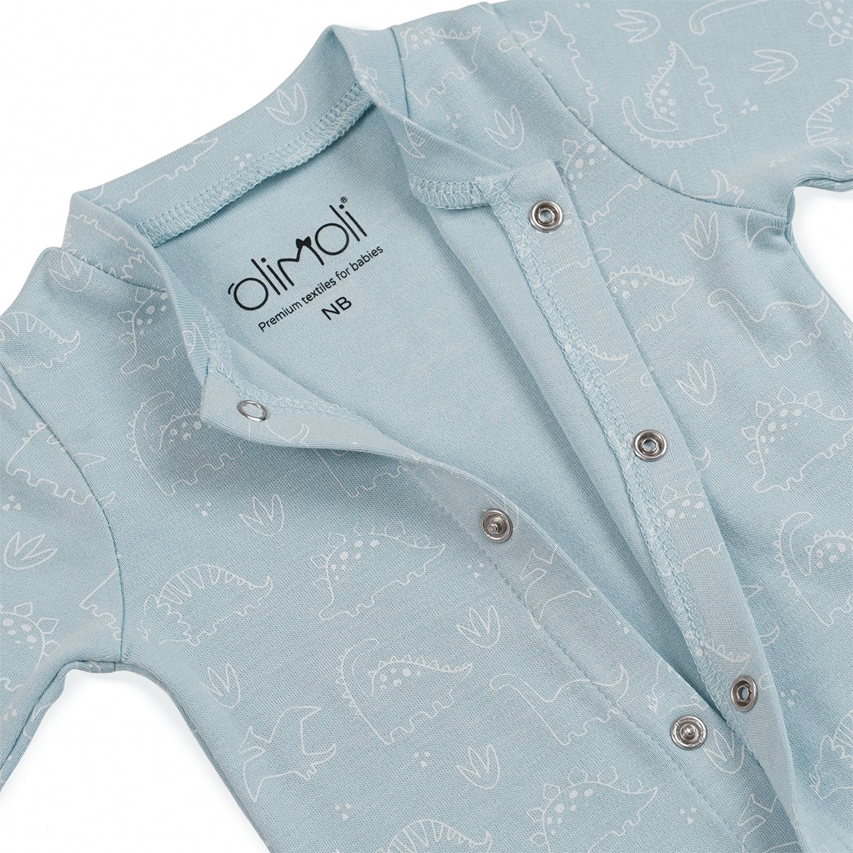 מארז זוג אוברולים אולימולי מודפס בנים 0-3 | Olimoli Baby Coverall 2 PCS