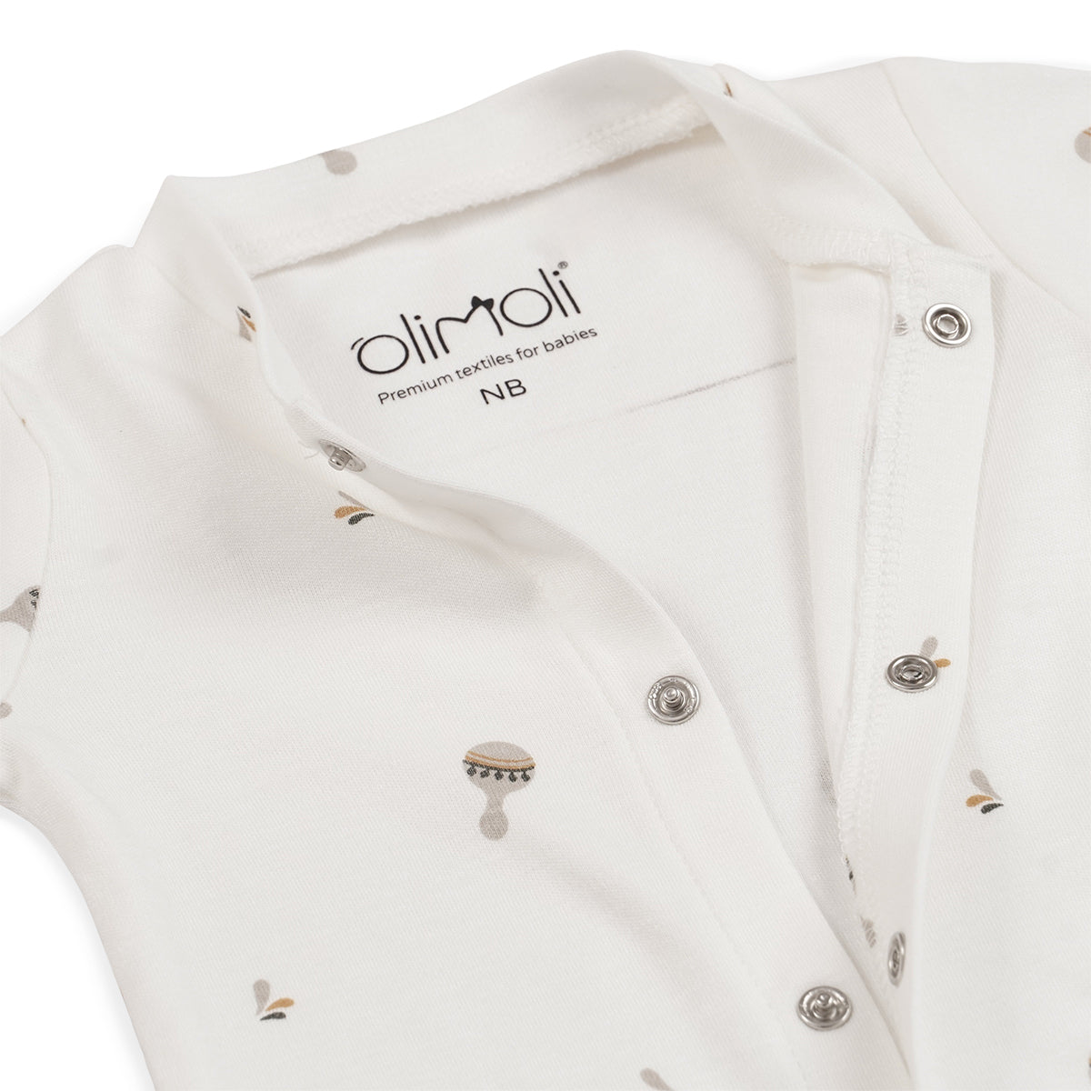 מארז זוג אוברולים אולימולי מודפס יוניסקס NB |  Olimoli Baby Coverall 2 PCS