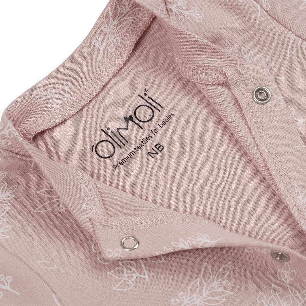 מארז זוג אוברולים אולימולי מודפס בנות NB | Olimoli Baby Coverall 2 PCS