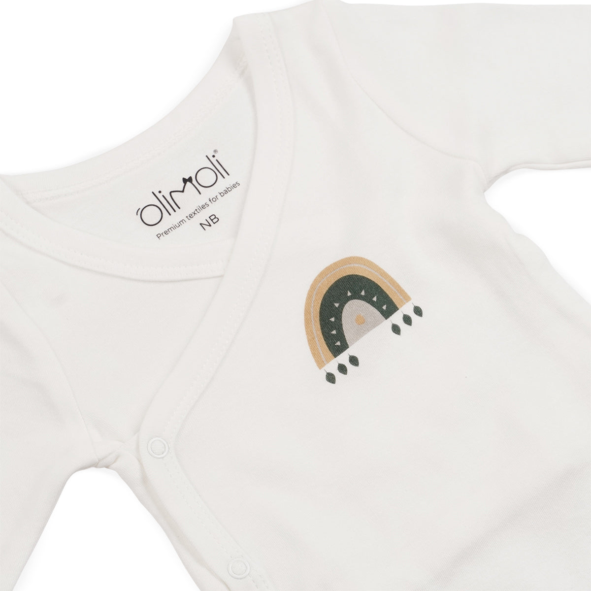 מארז זוג בגדי גוף אולימולי מודפס יוניסקס NB | Olimoli Baby Body Suit 2 PCS