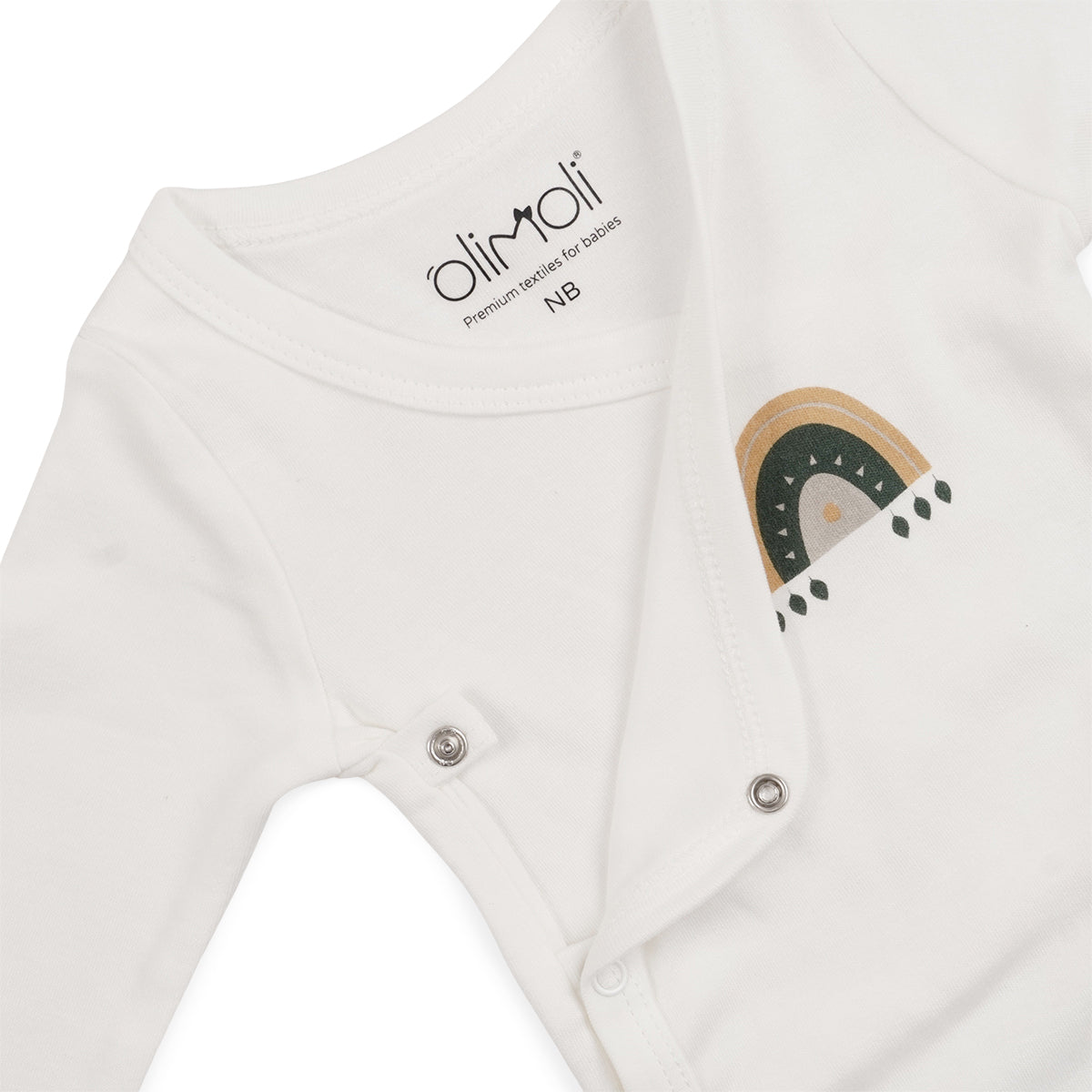 מארז זוג בגדי גוף אולימולי מודפס יוניסקס NB | Olimoli Baby Body Suit 2 PCS